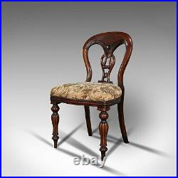Vintage Dining Chair Set, English, Mahogany, Carver, 6, Regency Revival, C. 20th