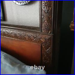 Vintage Double Four Poster Bed Frame With Divan