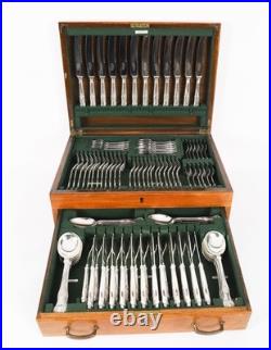 Vintage English 12 Setting Silver Plated Canteen by Cooper Bros 20th C