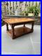 Vintage English 17th Century Style Cherry Wood Coffee Table (Circa 1980)