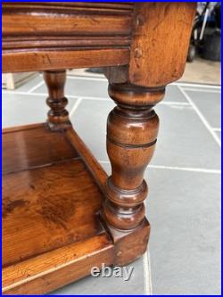 Vintage English 17th Century Style Cherry Wood Coffee Table (Circa 1980)