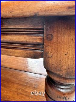 Vintage English 17th Century Style Cherry Wood Coffee Table (Circa 1980)