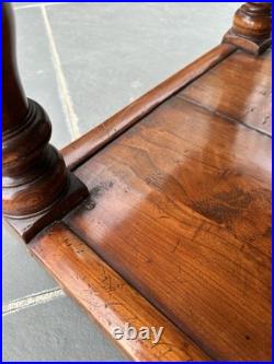 Vintage English 17th Century Style Cherry Wood Coffee Table (Circa 1980)