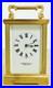Vintage English 8 Day Gilt Brass Garrard & Co Ltd Timepiece Carriage Clock