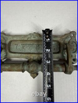 Vintage English Brass Door Knocker with Letter Slot Nice Patina Look