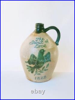 Vintage English Ceramic Jar Antique Classic Whiskey Beer Bottle Vase 8.66 inches