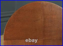 Vintage English Circular Round Oak Coffee Side Sofa Table by Herbert E. Gibbs