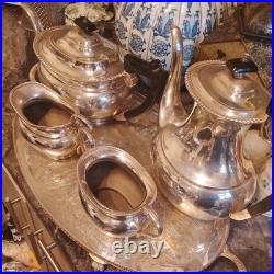 Vintage English E. P. N. S Silver 5 Piece Tea & Coffee Set. Stunning Vintage English E. P. N. S Silver 5 Piece Tea & Coffee Set. Stunning