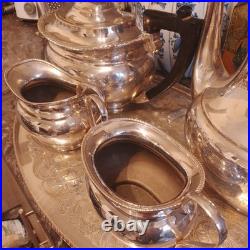 Vintage English E. P. N. S Silver 5 Piece Tea & Coffee Set. Stunning