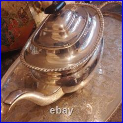 Vintage English E. P. N. S Silver 5 Piece Tea & Coffee Set. Stunning