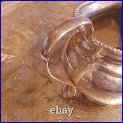 Vintage English E. P. N. S Silver 5 Piece Tea & Coffee Set. Stunning