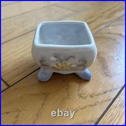 Vintage English Garden Miniature Ceramic Box, Antique Style, Collectible