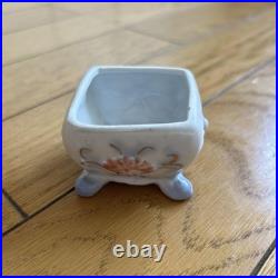 Vintage English Garden Miniature Ceramic Box, Antique Style, Collectible