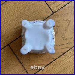 Vintage English Garden Miniature Ceramic Box, Antique Style, Collectible