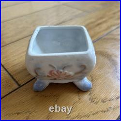 Vintage English Garden Miniature Ceramic Box, Antique Style, Collectible