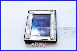 Vintage English Hallmarked Sterling Silver Photo Frame 3 1/2 x 5