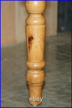 Vintage English Heritage Pine Dining Table & Eight Winsor Chairs Suite 8