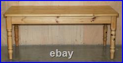 Vintage English Heritage Pine Dining Table & Eight Winsor Chairs Suite 8