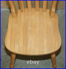 Vintage English Heritage Pine Dining Table & Eight Winsor Chairs Suite 8