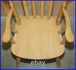 Vintage English Heritage Pine Dining Table & Eight Winsor Chairs Suite 8