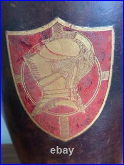 Vintage English Leather Fire Bucket Made in England c. 1930's. Superb Condition