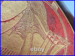 Vintage English Leather Fire Bucket Made in England c. 1930's. Superb Condition