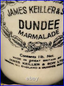 Vintage English-Made Stoneware Dundee Marmalade Jar