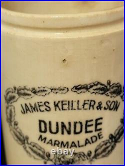 Vintage English-Made Stoneware Dundee Marmalade Jar