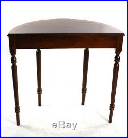 Vintage English Mahogany Demi Lune Console Table FREE Shipping 5737