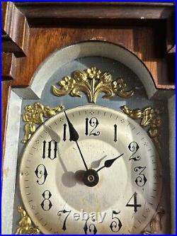 Vintage English Mantel Clock With S F Mechanism