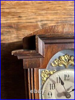 Vintage English Mantel Clock With S F Mechanism