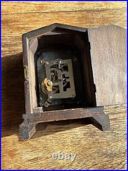 Vintage English Mantel Clock With S F Mechanism