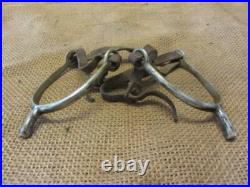 Vintage English Never Rust Spurs Horse Harness Antique 10321