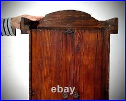 Vintage English Oak Clock Case. Re-purpose As Display/bathroom/kitchen Cabinet