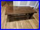 Vintage English Oak Coffee Table Made In The Style Of Edwardian Refectory Tables