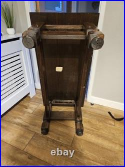 Vintage English Oak Coffee Table Made In The Style Of Edwardian Refectory Tables