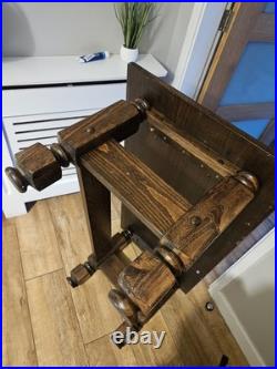 Vintage English Oak Coffee Table Made In The Style Of Edwardian Refectory Tables