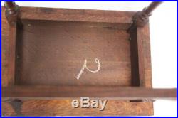 Vintage English Oak Joint Stool FREE Shipping 5979