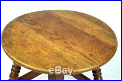 Vintage English Oak Side Table FREE Shipping 5259