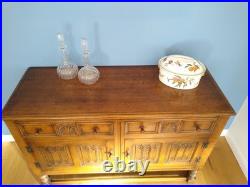 Vintage English Oak Sideboard made by Pratt's of Bradford
