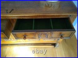 Vintage English Oak Sideboard made by Pratt's of Bradford