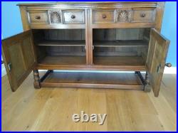Vintage English Oak Sideboard made by Pratt's of Bradford