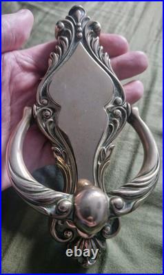 Vintage English Ornate Victorian Style Bolted Solid Brass Door Knocker
