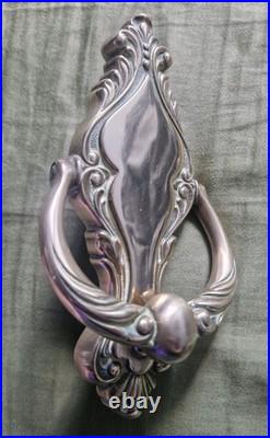 Vintage English Ornate Victorian Style Bolted Solid Brass Door Knocker