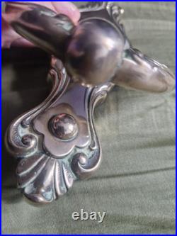 Vintage English Ornate Victorian Style Bolted Solid Brass Door Knocker