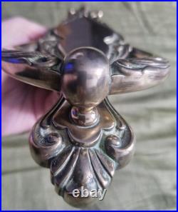 Vintage English Ornate Victorian Style Bolted Solid Brass Door Knocker