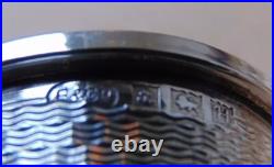 Vintage English Oval Sterling Silver Napkin Ring PN initials engraving d. 1957