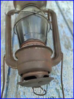 Vintage English Paraffin Lamp W Glass Chalwyn Hurricane Lamp Collectable 11.8in