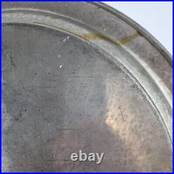 Vintage English Pewter Liberty & Co. Charger Tray 01213 Hammered Decor 35.2cm