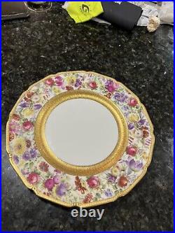 Vintage English Porcelain Dessert Plate, Royal Doulton, circa 1890